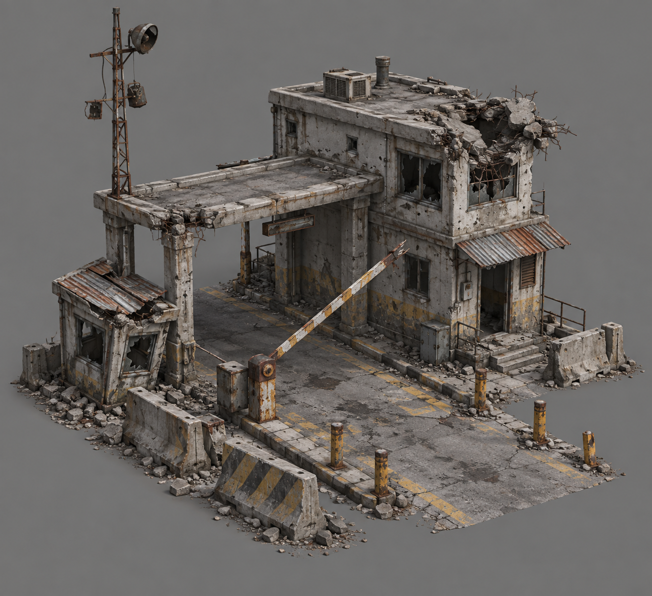 Illustration : un avant-poste dans les ruines